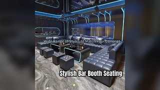रचनात्मक बार सोफा टेबल और कुर्सियां संगीत पश्चिमी रेस्तरां नाइट क्लब KTV पु चमड़े का सोफा बूथ