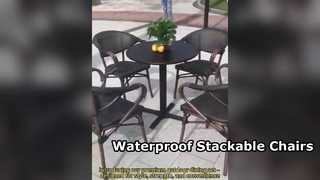 Premium Outdoor Dining Set: Strong, Waterproof, and Easy to Store